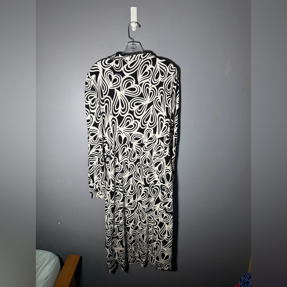Diane Von Furstenberg Bogna Wrap-Effect Printed Jersey Dress Size XL - Picture 3 of 5